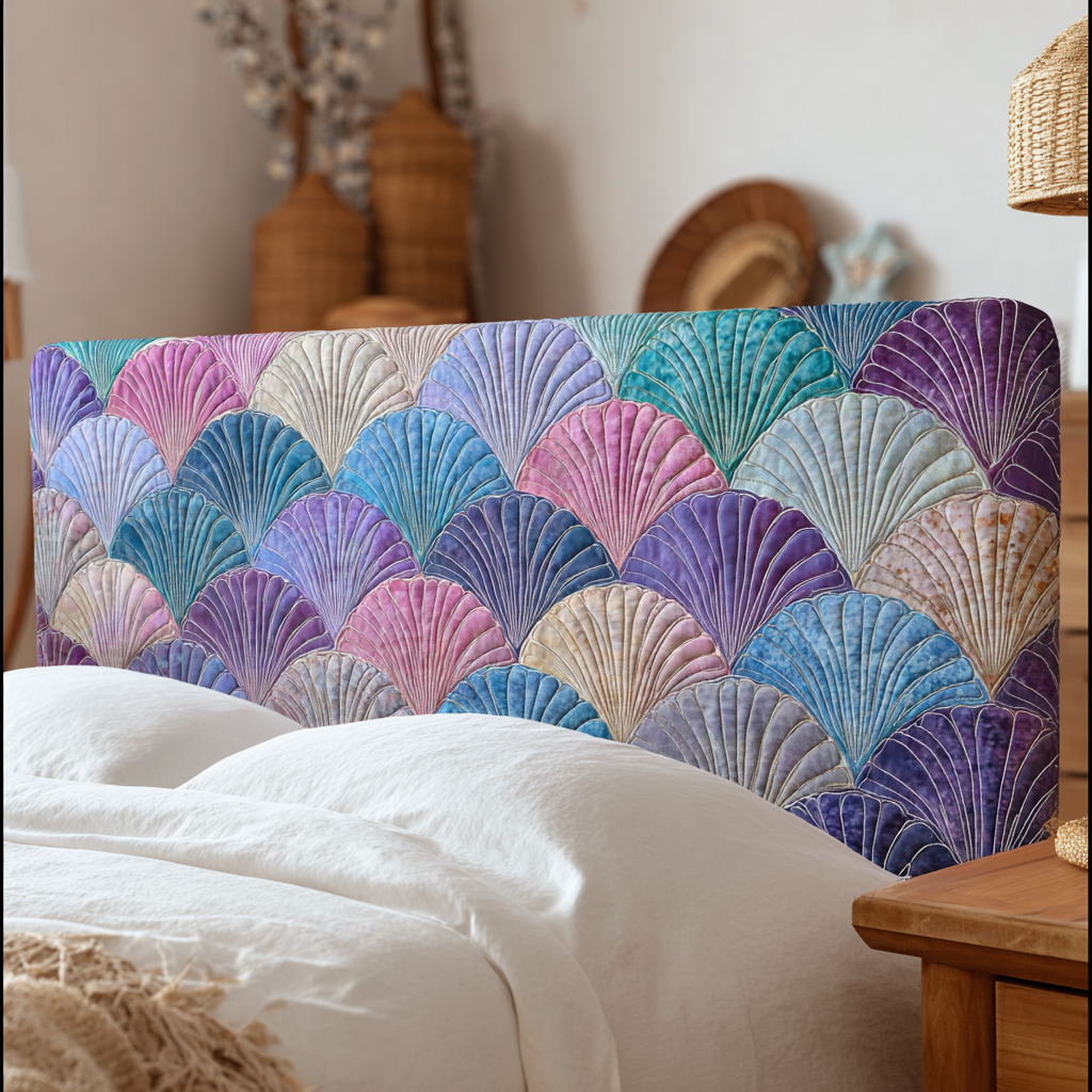 Seashell XR3112005CL Quilted Headboard Slipcover