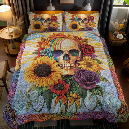 Floral Skull WN0702071CL Duvet Cover Set