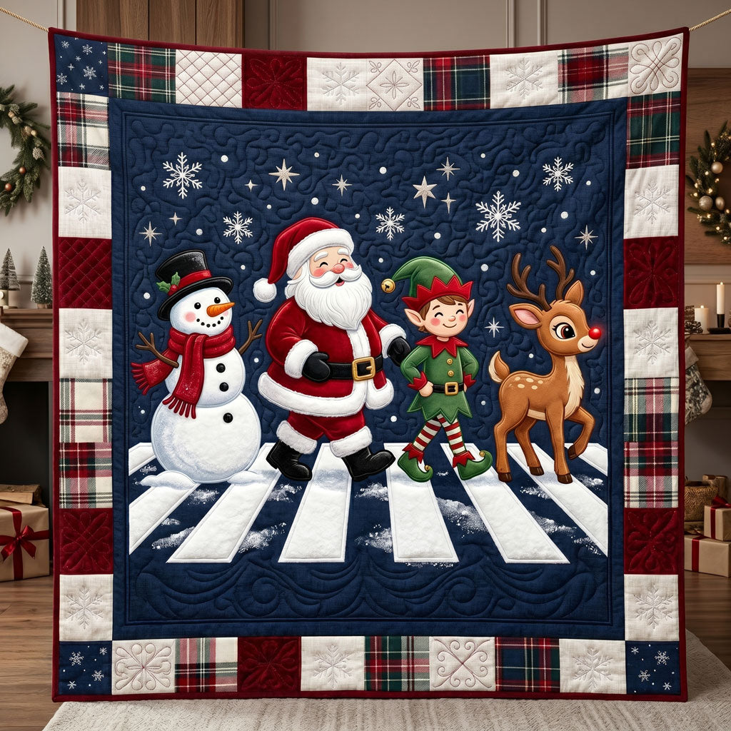 Santa And Friends Christmas Walk WN1105026CL Quilt