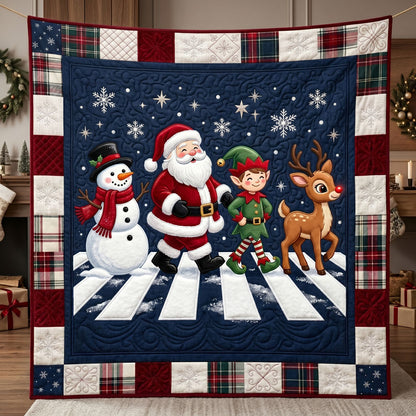 Santa And Friends Christmas Walk WN1105026CL Quilt