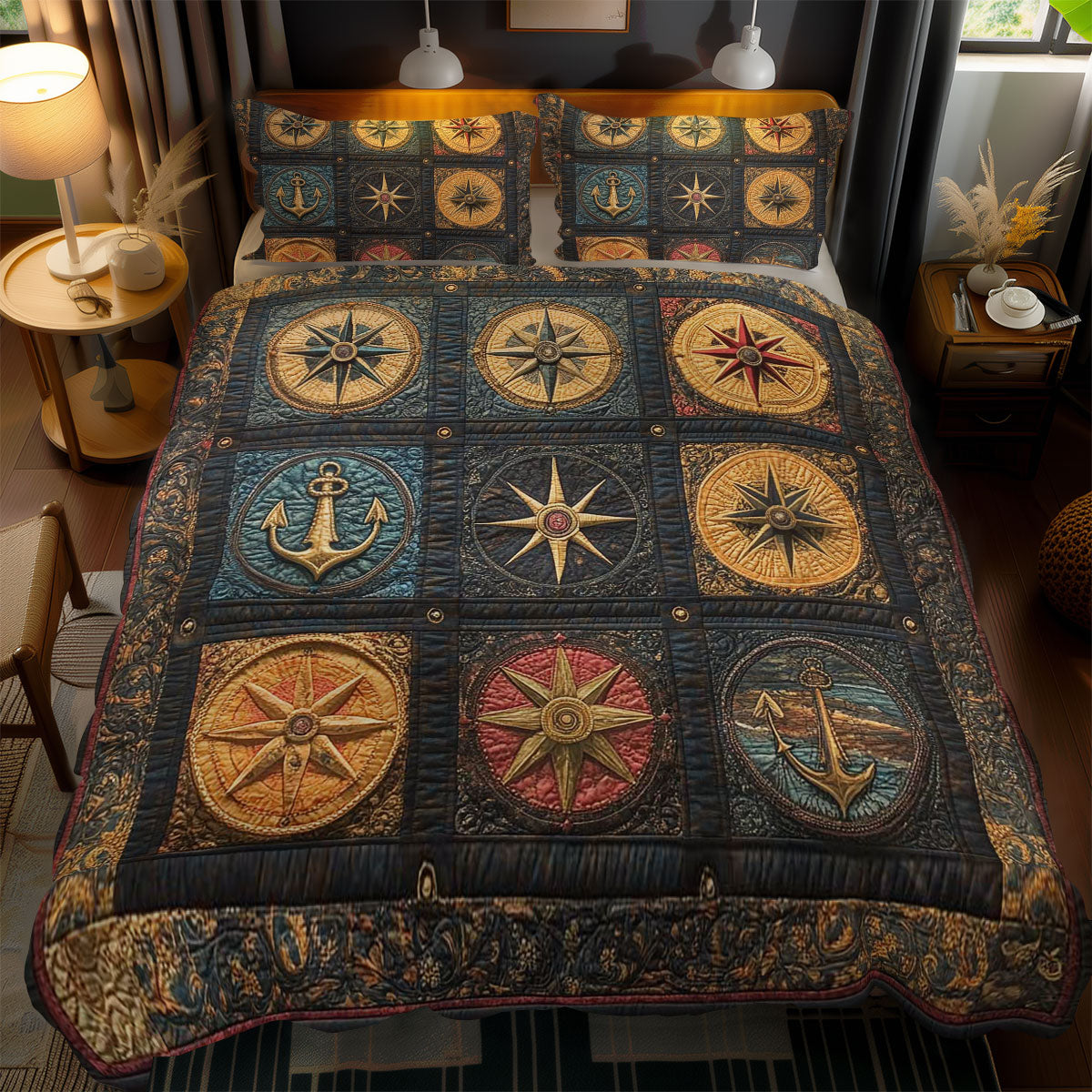 Ancient Compass WN0602054CL Duvet Cover Set