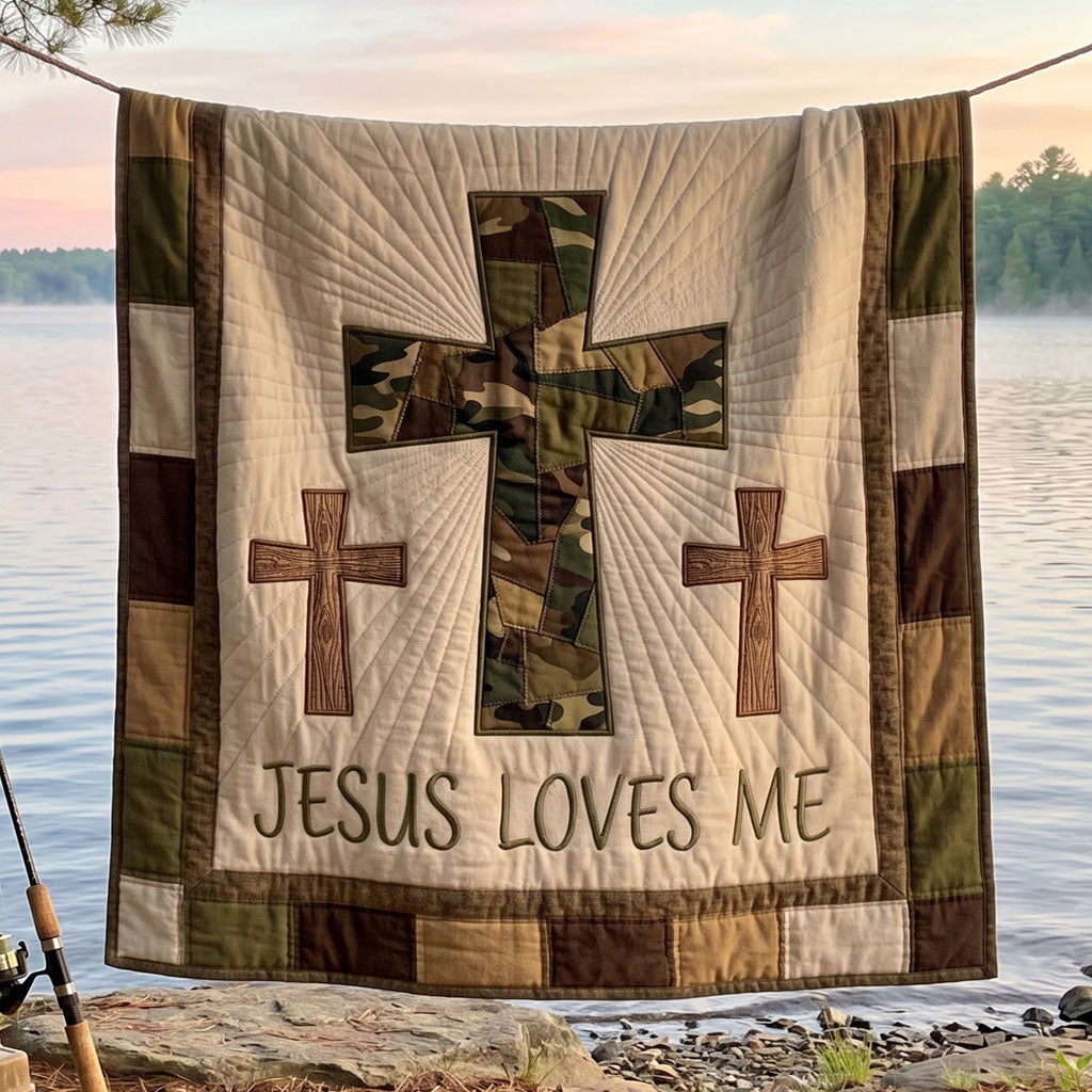 Camo Faith Cross WN2104004CL Quilt