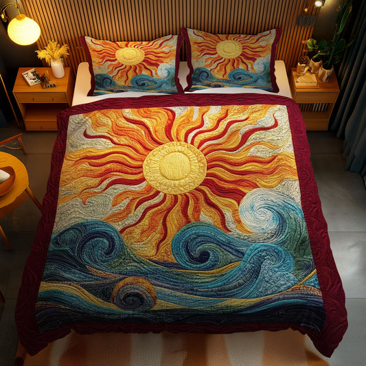 Celestial Sun And Waves WN1203087CL Duvet Cover Set