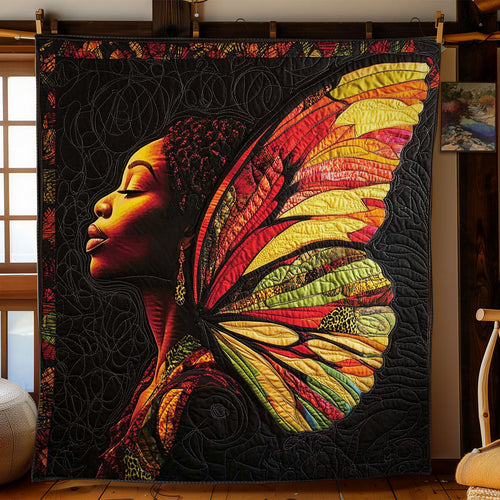 Golden Freedom Butterfly WN2402015CL Quilt