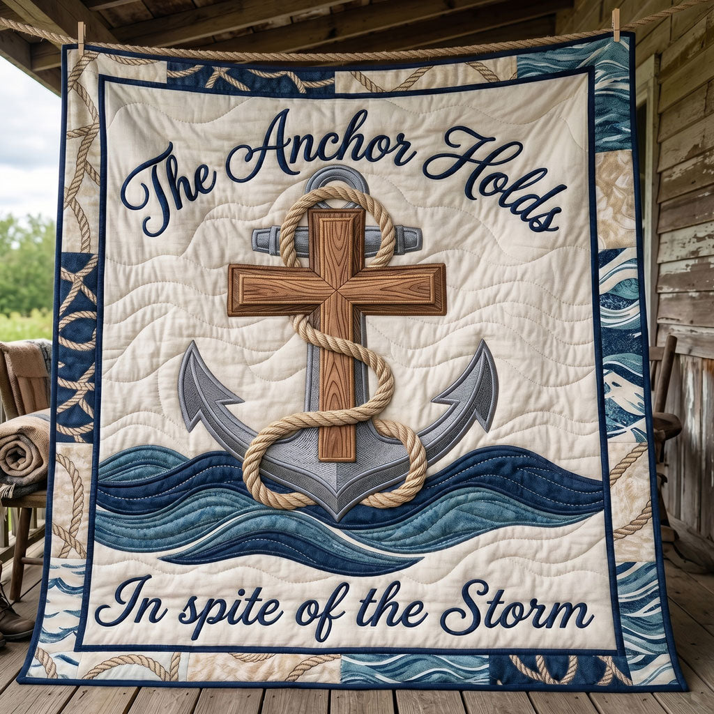 Faith Anchor Cross WN2904005CL Quilt