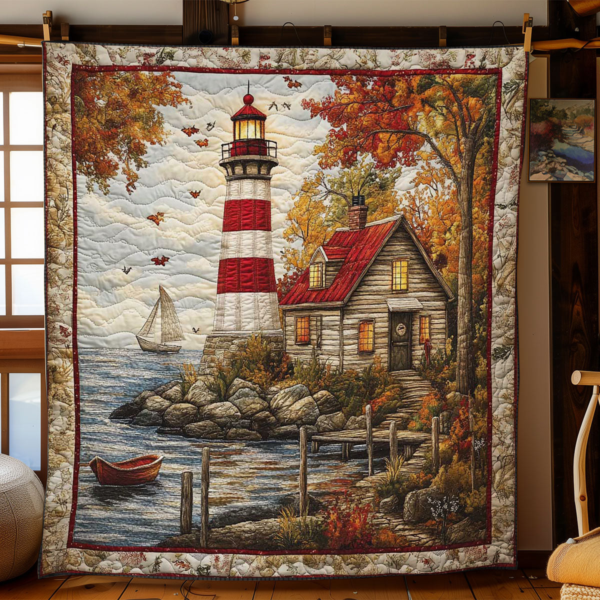 Guiding Lighthouse WN0502019CL Quilt