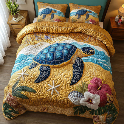 Vibrant Blue Turtle WP3103003CL Duvet Cover Set