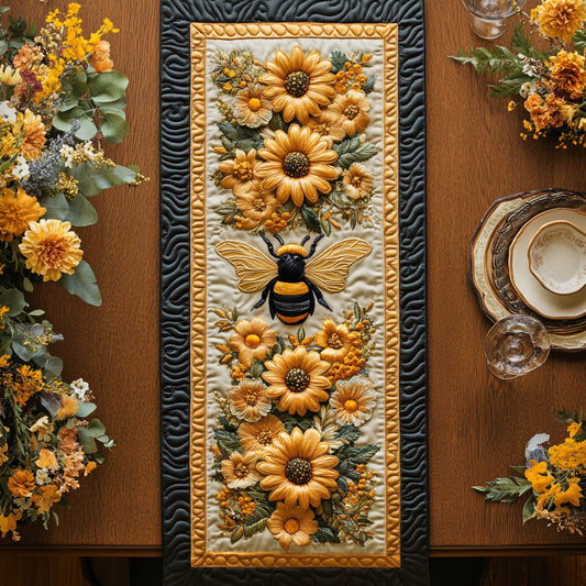 Daisy And Bee Waltz WN3006043CL Quilted Table Runner