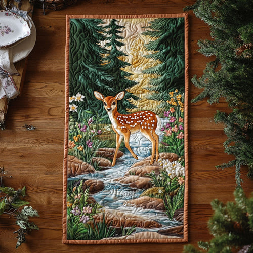 Lone Fawn WJ2306026CL Quilted Table Runner