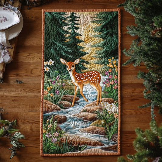 Lone Fawn WJ2306026CL Quilted Table Runner