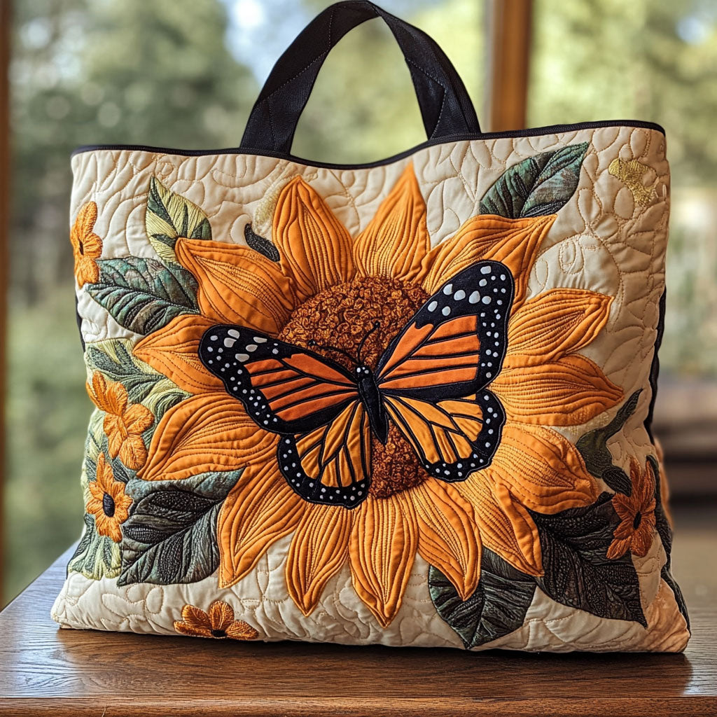 Sunflower Wings CP0312198CL Quilted Tote Bag
