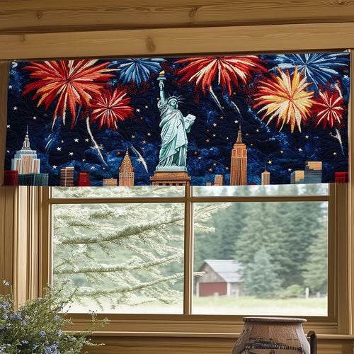 Stars Of Liberty WJ1106023CL Quilted Valance