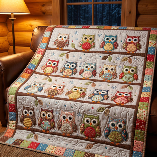 Forest Owls XR1704004CL Quilt