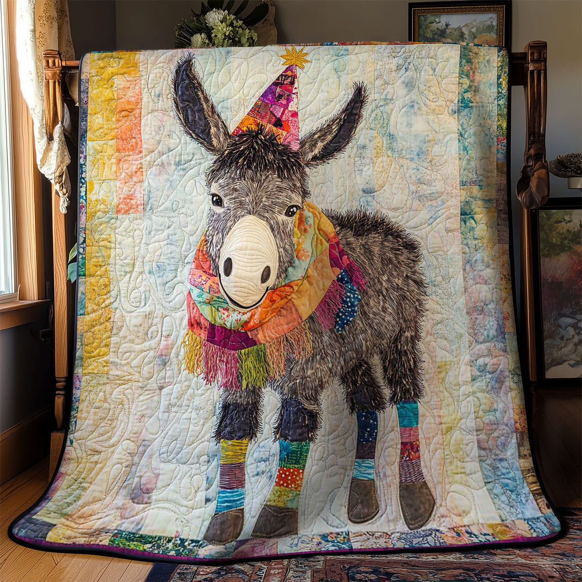 Whimsical Donkey WN1303088CL Quilt