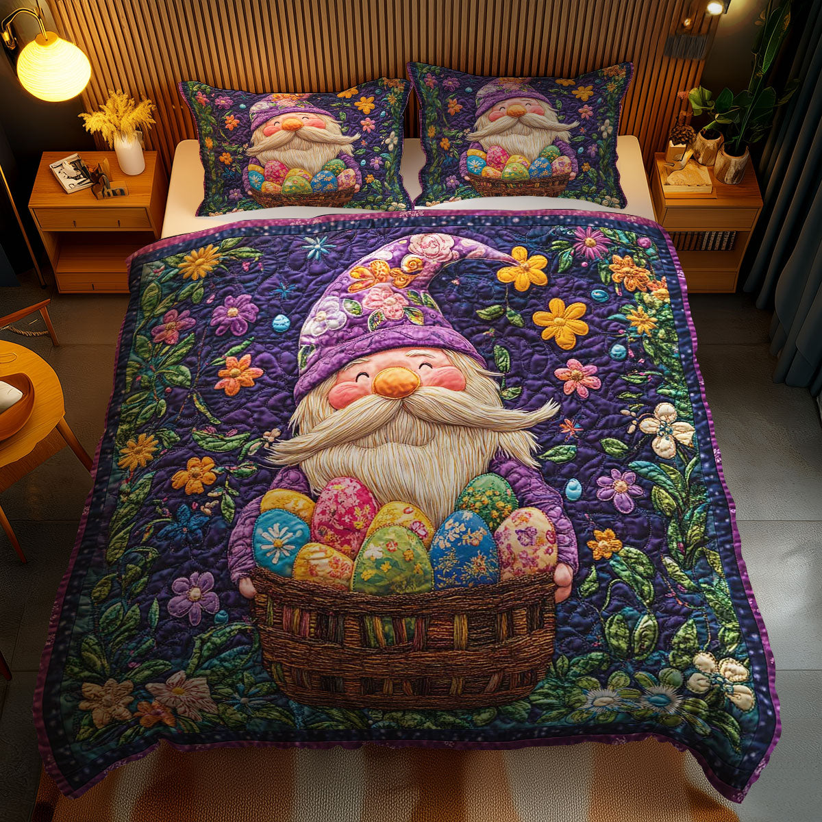 Easter Joy With Gnome WN1701110CL Duvet Cover Set