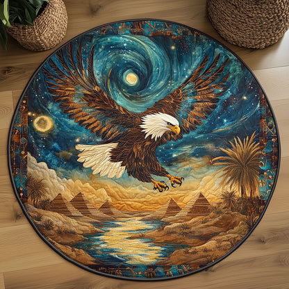 Celestial Eagle Pyramid WJ0507038CL Quilted Round Mat