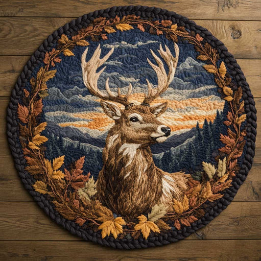 Deerwild WN0705026CL Quilted Round Mat
