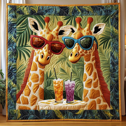 Giraffe Cocktail Party KL0901012CL Quilt