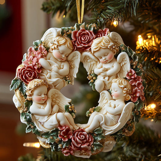 Floral Angel CW0912015CL Christmas Ornament