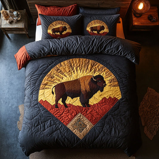 Prairie Flame Bison WN0901061CL Duvet Cover Set