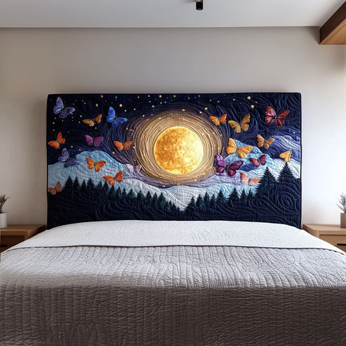 Moon Night Butterfly QA0601021CL Quilted Headboard Slipcover