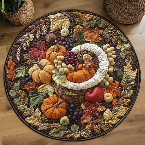 Crisp Harvest WN2508030CL Quilted Round Mat