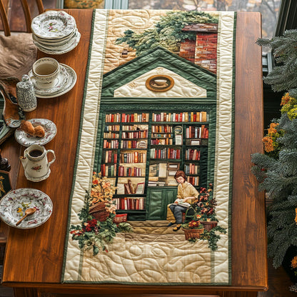 Book Store WJ1305022CL Quilted Table Runner