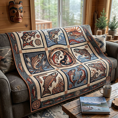 Salmon Spirit Collection WN0906012CL Quilt