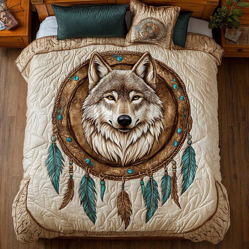 Dreamcatcher Native Wolf WP2001077CL Duvet Cover Set