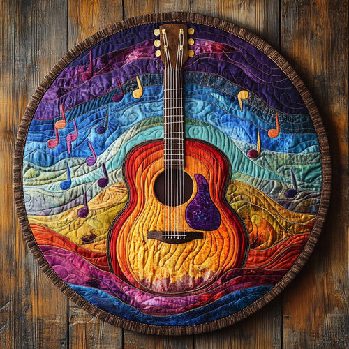 Sunset Guitar WN1606029CL Quilted Round Mat