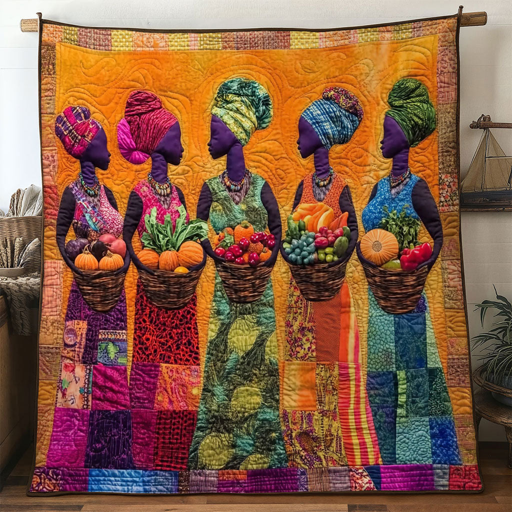 African Women Gathering WN0701009CL Quilt
