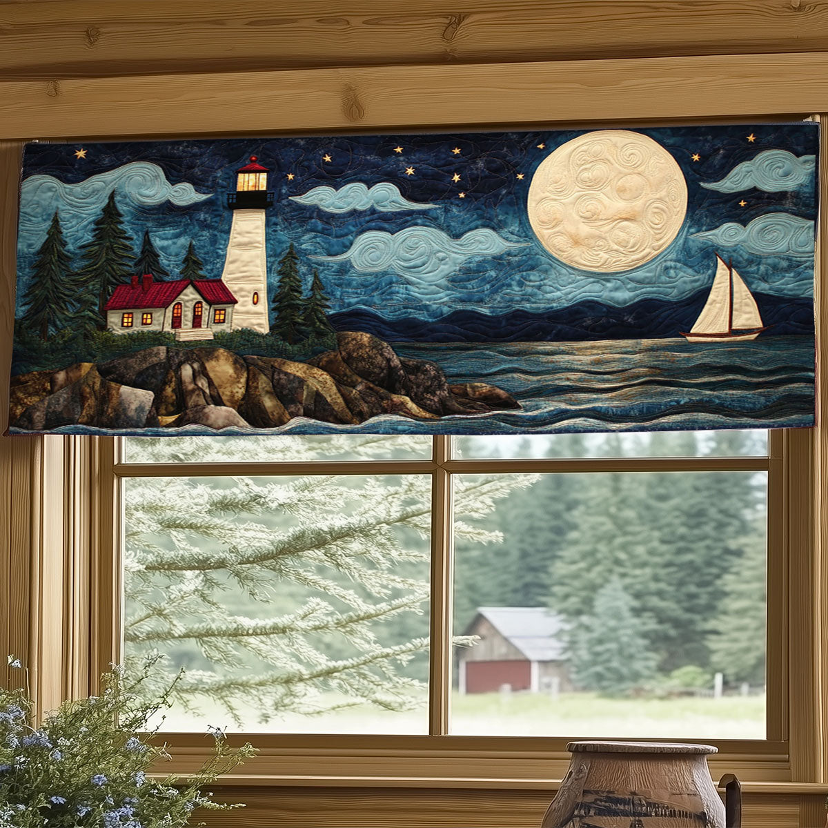 Guided By Starlight WJ0506028CL Quilted Valance
