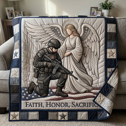 Guardian Angel Soldier Patriotic WN0505018CL Quilt