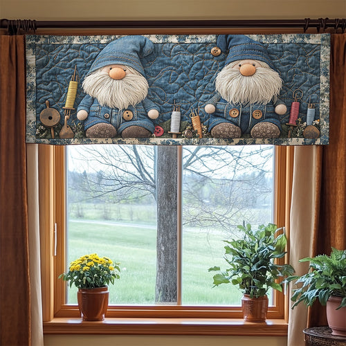 Twin Gnome Tales WN1406063CL Quilted Valance