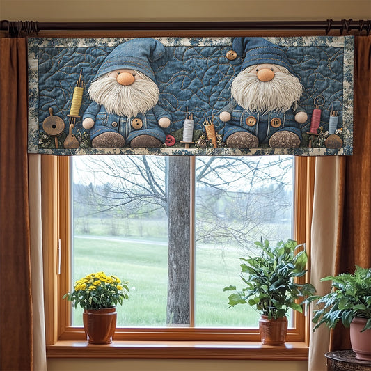 Twin Gnome Tales WN1406063CL Quilted Valance