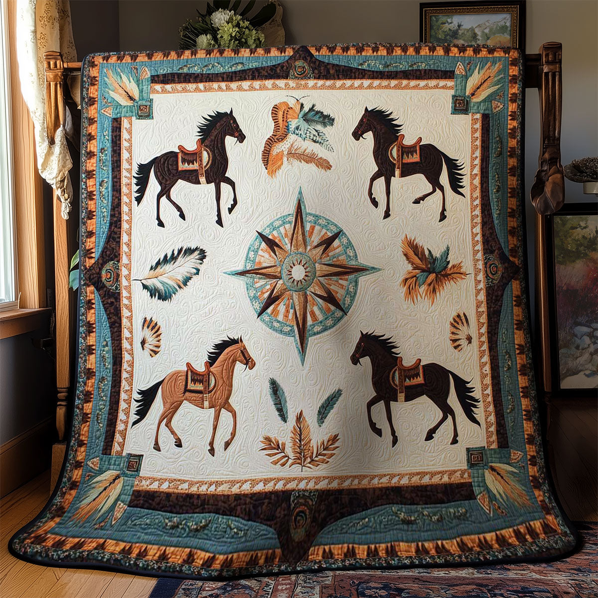 Tribal Horse WN1102029CL Quilt