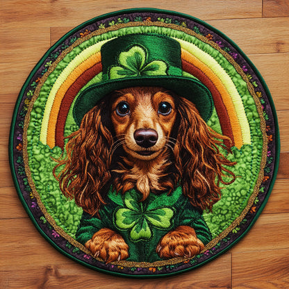 Dachshund Charm WN0907022CL Quilted Round Mat