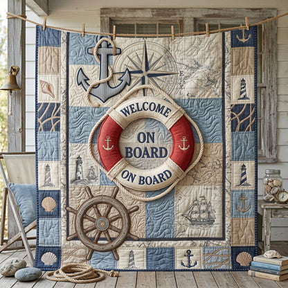Welcome Aboard Harbor WN1805014CL Quilt