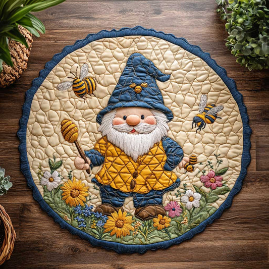 Bee Gnome WN2703036CL Quilted Round Mat
