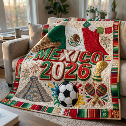 Mexico 2026 Fiesta Soccer WN1704012CL Quilt