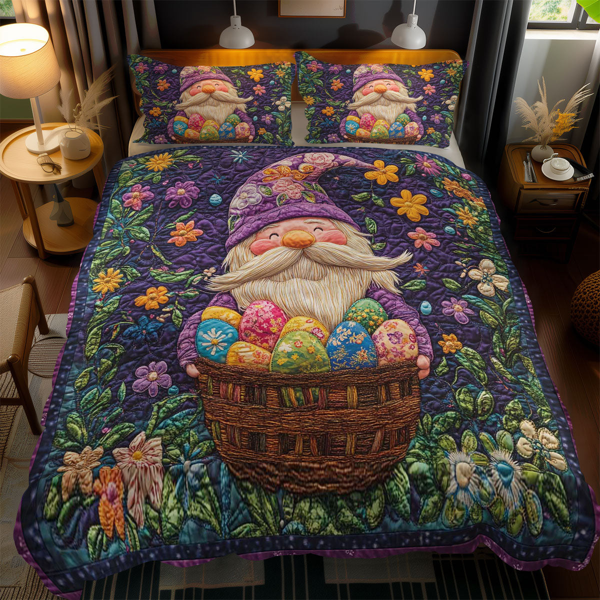 Easter Joy With Gnome WN1701110CL Duvet Cover Set