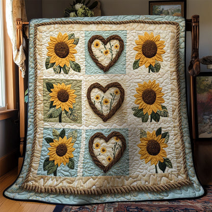 Sunflower Love WN0303061CL Quilt