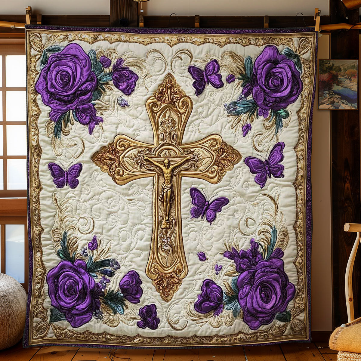 Divine Cross WN1202050CL Quilt