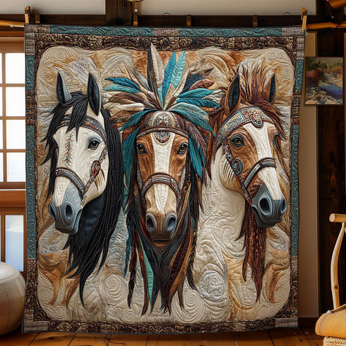 Wild Native Horse CW0701073CL Quilt