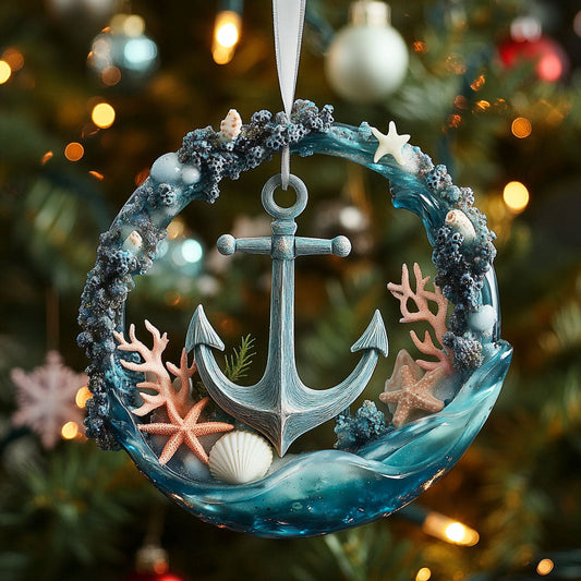 Coastal Coral CP0412010CL Christmas Ornament