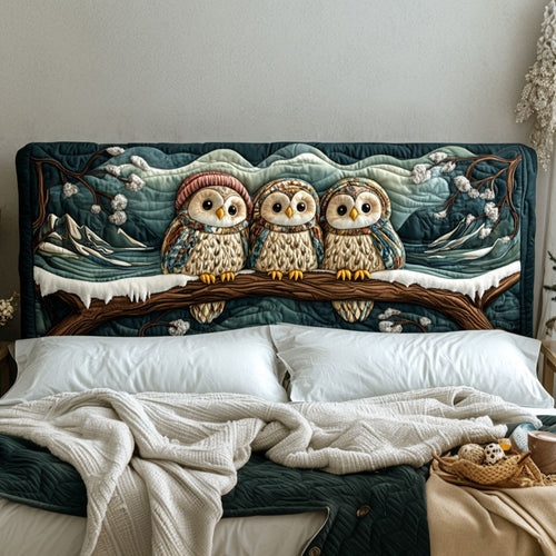 Owls Cozy Night KL0801015CL Quilted Headboard Slipcover