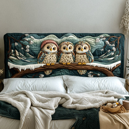 Owls Cozy Night KL0801015CL Quilted Headboard Slipcover
