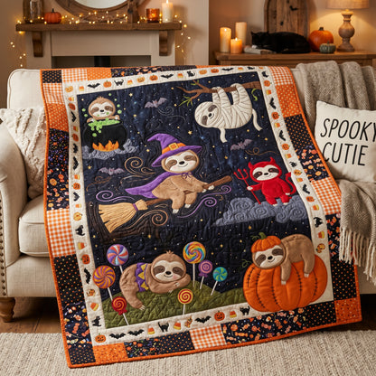 Cute Halloween Sloths XR1405016CL Quilt
