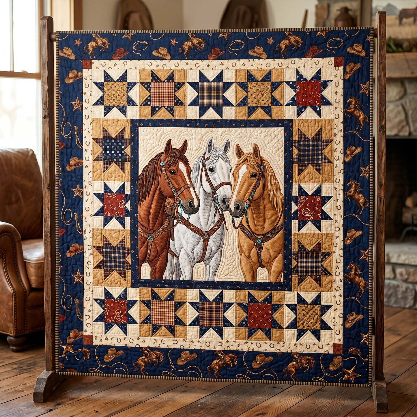 Horse Lovers XR2104001CL Quilt