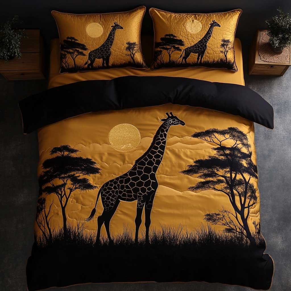 Graceful African Giraffe WN0503018CL Duvet Cover Set